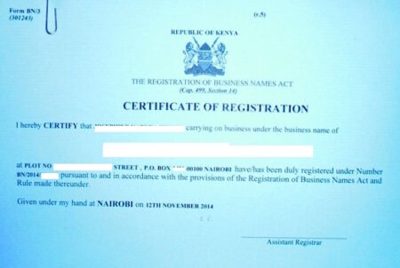 How To Register A Business Name In Kenya