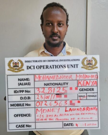 Somali Businessman Arrested After Being Used by Gold Fraudsters to Launder Over Ksh 28 Million Stolen From An American Businessman(Photo) Somali Businessman Arrested After Being Used by Gold Fraudsters to Launder Over Ksh 28 Million Stolen From An American Businessman(Photo)