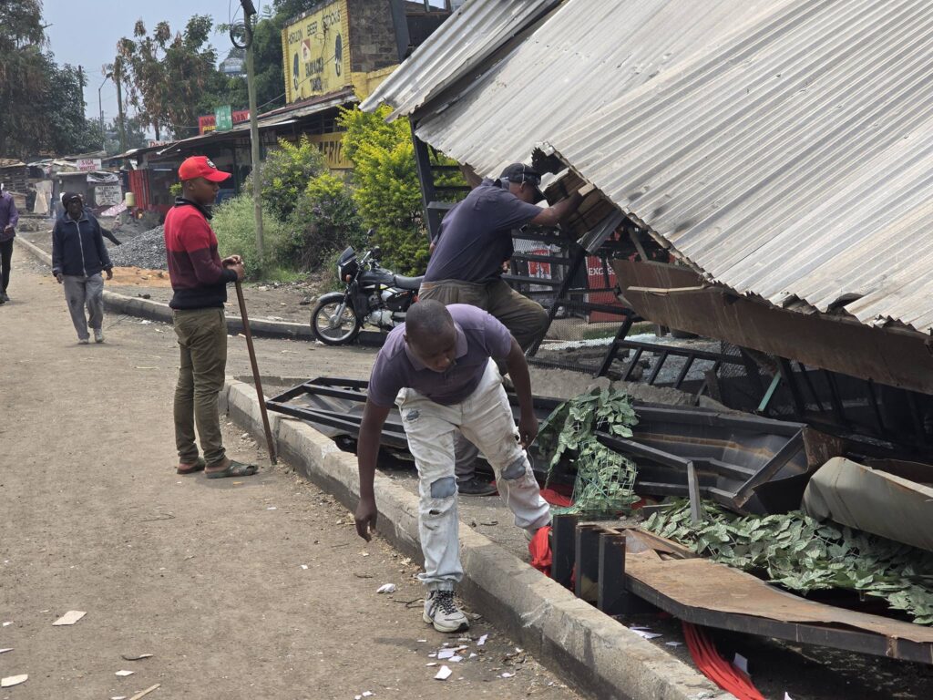 Ruto's Sycophant and Former MCA Mark Ndung'u in Tears After His Popular Club in Bahati Was Demolished by KENHA- The Government Eats Its Own Children(Photos) 3 Ruto's Sycophant and Former MCA Mark Ndung'u in Tears After His Popular Club in Bahati Was Demolished by KENHA- The Government Eats Its Own Children(Photos)
