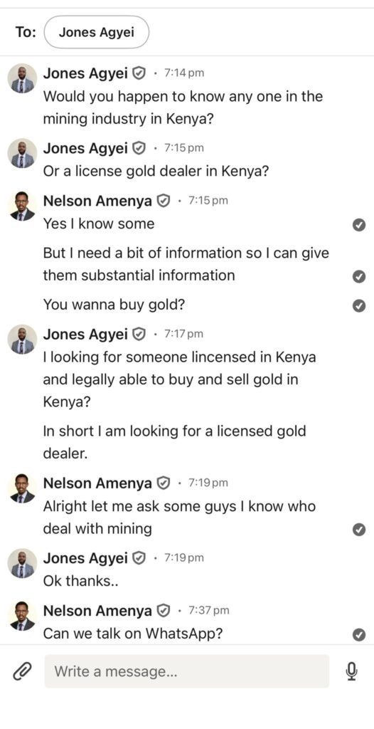 Adani Whistleblower Nelson Amenya's Full Statement After he Was Accused of Conning a Foreigner Ksh 7 Million in Fake Gold Scam 4 Adani Whistleblower Nelson Amenya's Full Statement After he Was Accused of Conning a Foreigner Ksh 7 Million in Fake Gold Scam