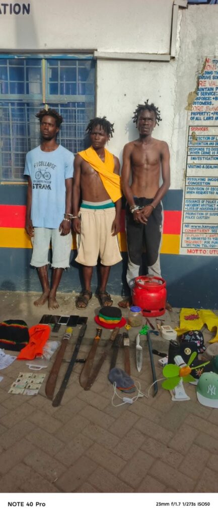 Detectives Arrest The Notorious Panga Gang Members Captured on CCTV Attacking a Shopkeeper, Nyali MP Mohammed Ali Welcomes The Move(Photos)