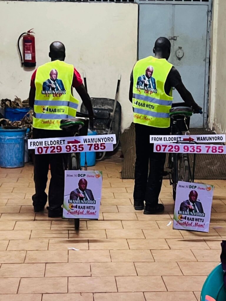 Two Kalenjin Men Cycle over 220 kilometres to Wamunyoro, Fail to Meet Gachagua(Photos)