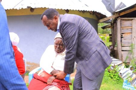 MP Johana Ng’eno’s Mother Breaks Down as Narok Governor Leads Mourners to Her Home to Console Her After Chopper Crash