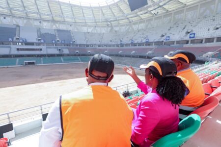 No Empty Talk- Latest photos of Raila Odinga International Stadium Reveals Ruto is Overworking