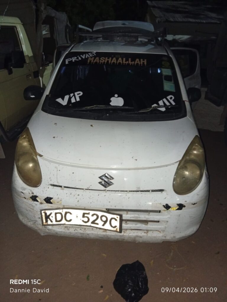 KWS Officers Bust Suspected Poaching Syndicate in Dramatic Midnight Ambush Along Garissa-Daabab Road(Photos)