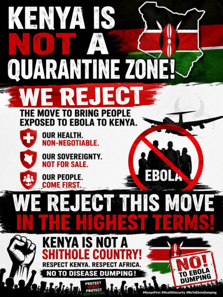Kenyans Renew Maandamano And Ruto Must Go! Calls After Ebola Patients Are Brought To Kenya.
