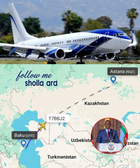 Ruto Splurges On Private Jet To Baku And Astana As Matatu Strike Paralyses The Country On Monday.