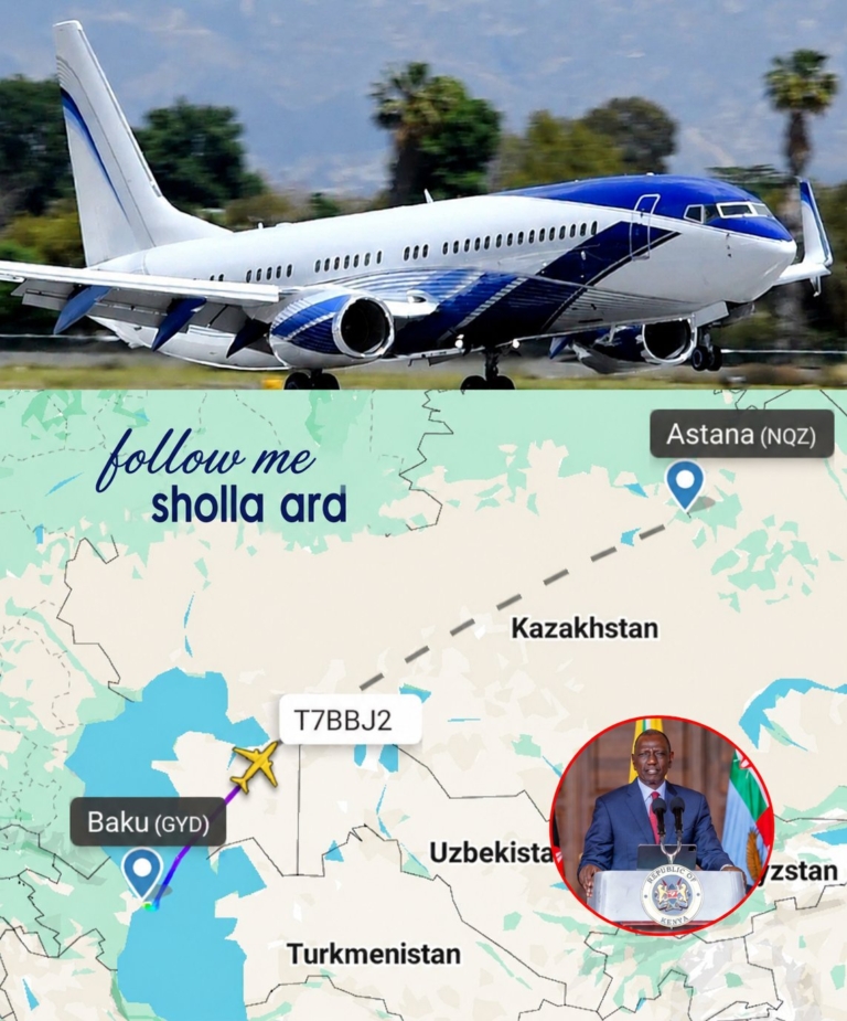 Ruto Splurges On Private Jet To Baku And Astana As Matatu Strike Paralyses The Country On Monday.