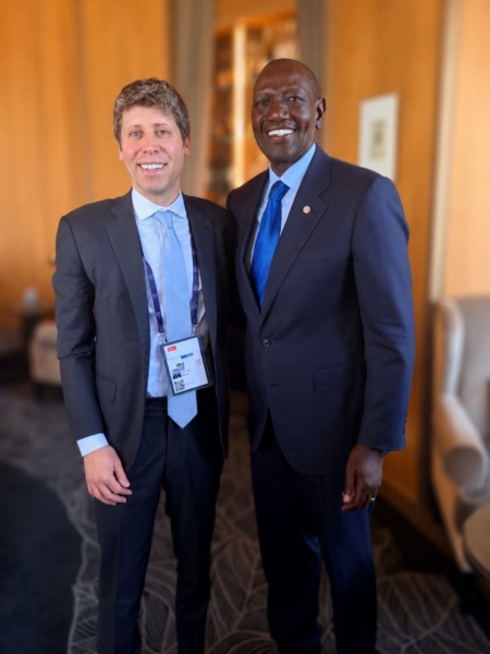 Ruto Holds Talks With OpenAI CEO Sam Altman, Hints at Plans to Establish AI Academy in Kenya