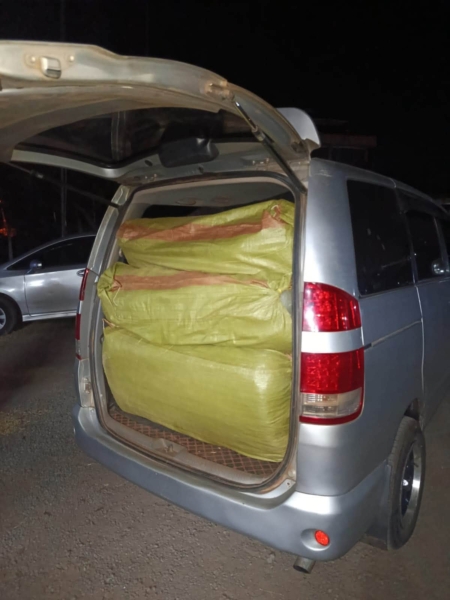 Detectives Intercept a Toyota Voxy Ferrying Bhang Worth Ksh 8 million in Athi River After an Intelligence-Led Raid(Photos)