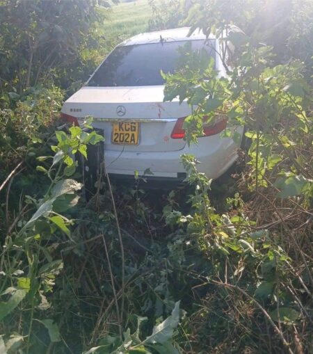 A Gang Attacks and Robs Mercedes-Benz Driving Couple After Accident Near KARLO Forest(Photos)