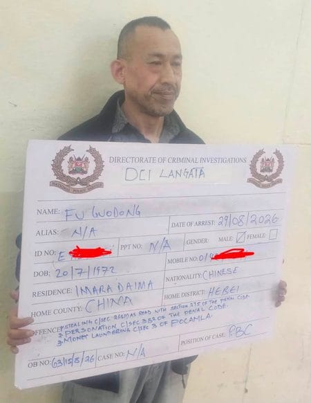 4 Chinese Nationals Arrested For Running a Scam in Nairobi- Stole Millions Through Sim Swap Fraud(Photos)