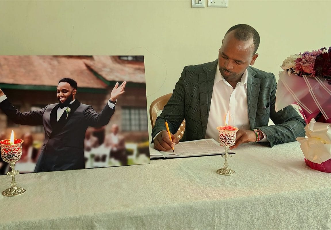 Former CID Boss Ndegwa Muhoro Overwhelmed With Emotions As Friends Console Him After Son’s Sudden Demise(Photos)