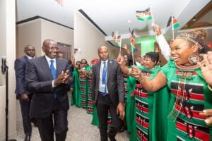 Kenyans In The United States Shout Wantam While Ruto Was Addressing Them-Video
