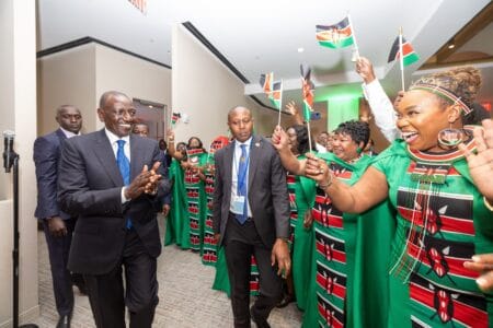 Kenyans In The United States Shout Wantam While Ruto Was Addressing Them-Video