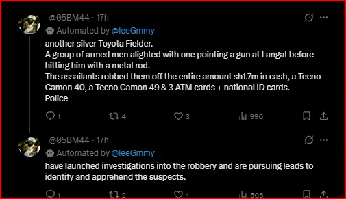 Carolyn Jemutai And Her Friend Ambushed by Armed Men And Robbed of Ksh 1.7 Million After Withdrawing The Money From The Bank- Was is at Inside Job?