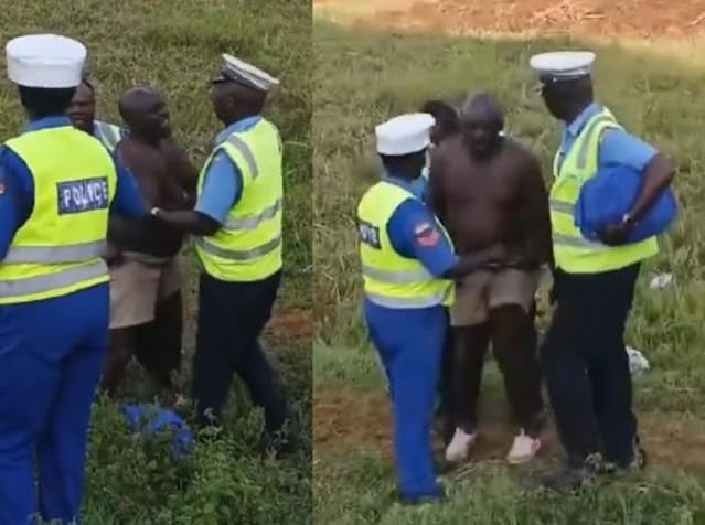 Movie-Like Scene Along Kisumu-Busia Road as Man Attempts to Flee After Being Caught Trafficking Bhang(Video) Movie-Like Scene Along Kisumu-Busia Road as Man Attempts to Flee After Being Caught Trafficking Bhang(Video)