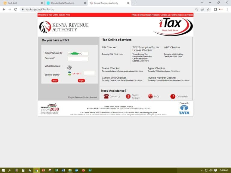 KRA iTax System Down For Three Days Due To Poor Maintenance, Poor Servers And Negligence