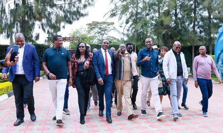 Fireworks as Gachagua Hosts Linda Mwanachi Leaders Led by Sifuna After His Return From The U.S