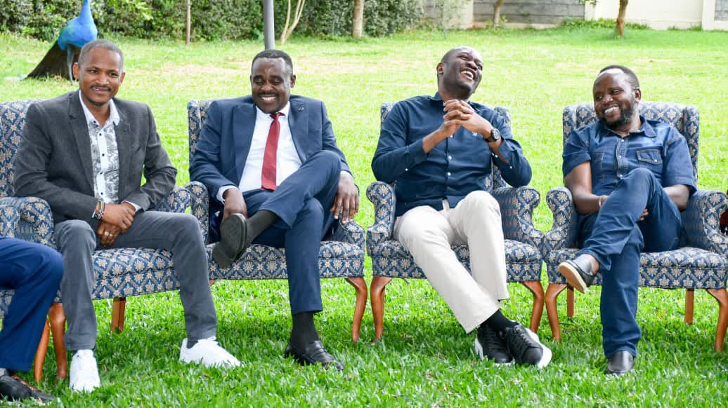 Fireworks as Gachagua Hosts Linda Mwanachi Leaders Led by Sifuna After His Return From The U.S