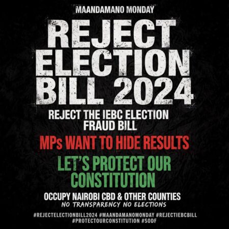 Kenyans Plan Monday Protests Over Bill to Scrap IEBC Results Livestreaming