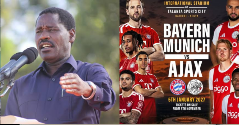 Peter Munya ‘s Message After Ruto Organised A Football Match Between FC Bayern Munich And Ajax At Talanta Stadium Peter Munya ‘s Message After Ruto Organised A Football Match Between FC Bayern Munich And Ajax At Talanta Stadium