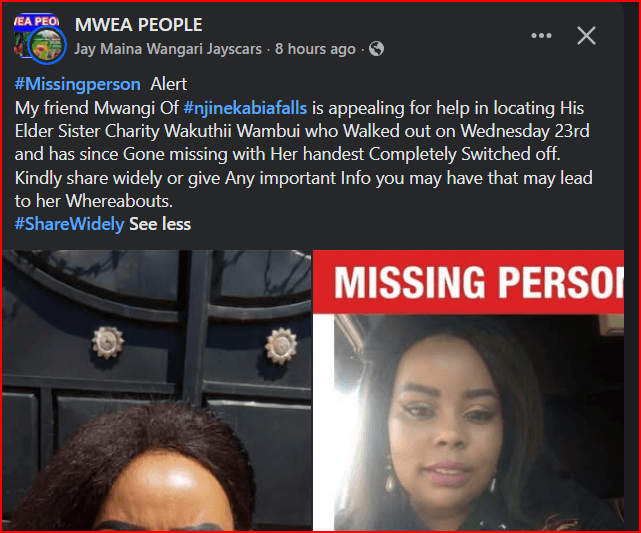 Mystery Over Missing Kasarani Woman- Left Her Kid With Househelp And Disappeared(Photos)
