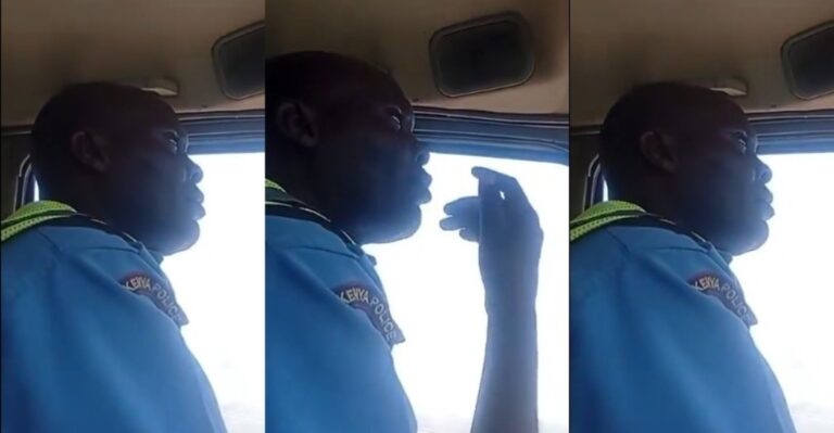 No Please! Motorist Records a Video of a Traffic Police Officer Refusing to Take a Bribe-Orders Him to Drive to Police Station