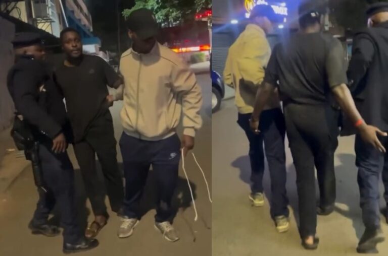 Rogue Police Officers Captured on Camera Harassing a Young Innocent Man in Nairobi CBD- He Stands His Ground And Confronts Them(Video)