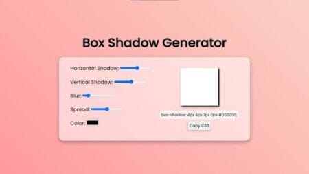 Free Online CSS Box Shadow Generator