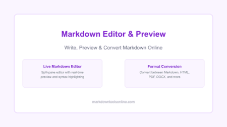 Free Online Markdown & HTML Live Preview Editor Free Online Markdown & HTML Live Preview Editor