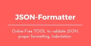 Free Online JSON Formatter & Code Minifier