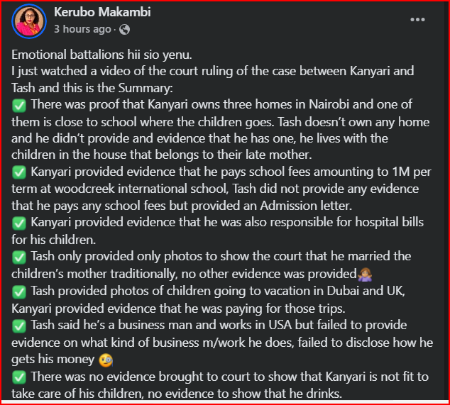 Inside Kanyari’s Child Custody Battle With Ex-Wife’s Husband Tash- Tash Wanted Ksh 1 Million Compensation For Taking Care Of The Kids