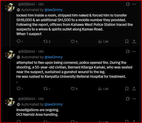 KDF Officer Robbed at Gunpoint in Kahawa West, Locked in a Room, Stripped and Forced to Transfer Money