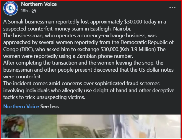 Somali Businessman Loses $30,000 ( Ksh 3.9 Million) to Scammers in Eastleigh