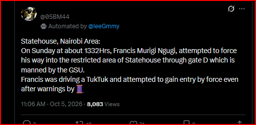 Drama as a Man is Arrested While Trying to Force His Way Into State House